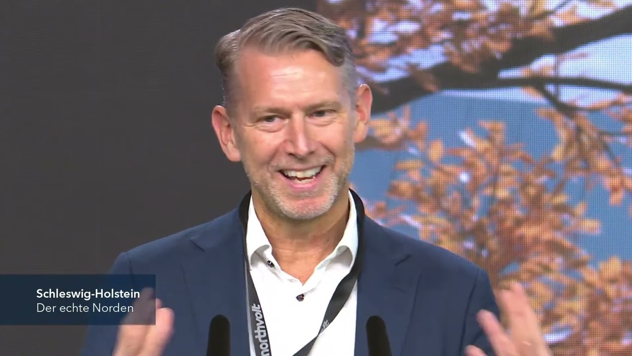 Aufzeichnung zum Baubeginn der Northvolt Batteriefabrik am 25.03.