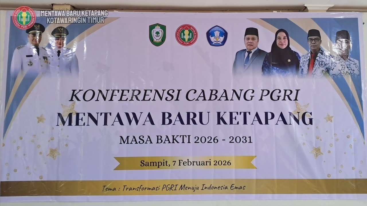 Konferensi Cabang PGRI Mentawa Baru Ketapang Kotawaringin Timur