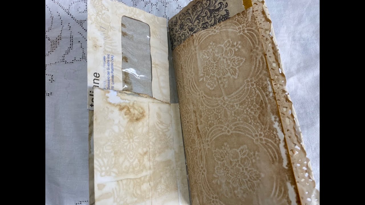 Junk mail envelope journal | Part 2 decorating the windows and covering the writing
