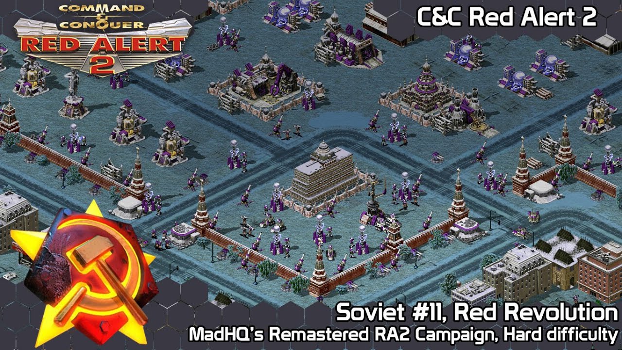 C&C Red Alert 2, MadHQ Remastered Campaign, S11 - Red Revolution (Blind Playthrough)