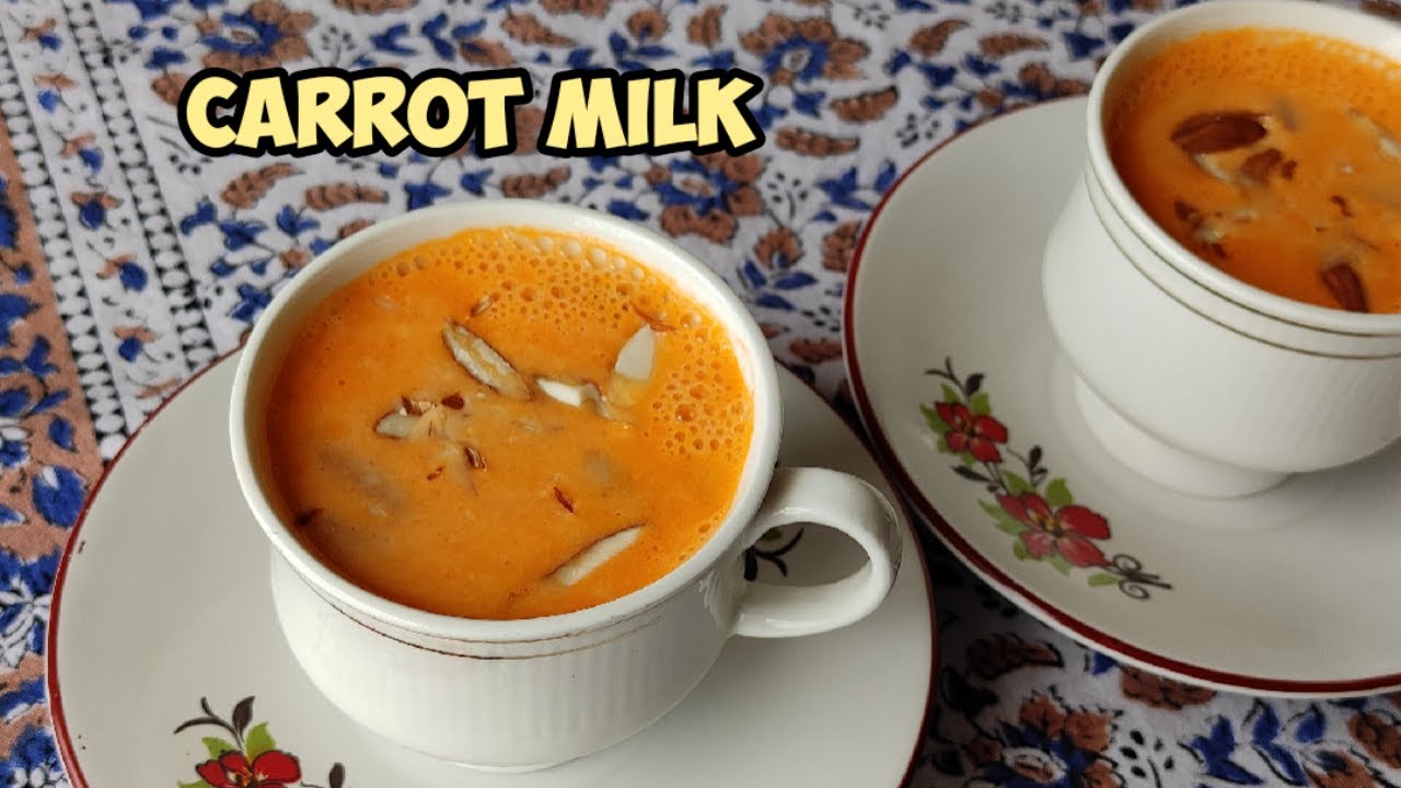 Carrot Milk Recipe | Warm and Nutritious Drink for Winter | Saut&eacute;