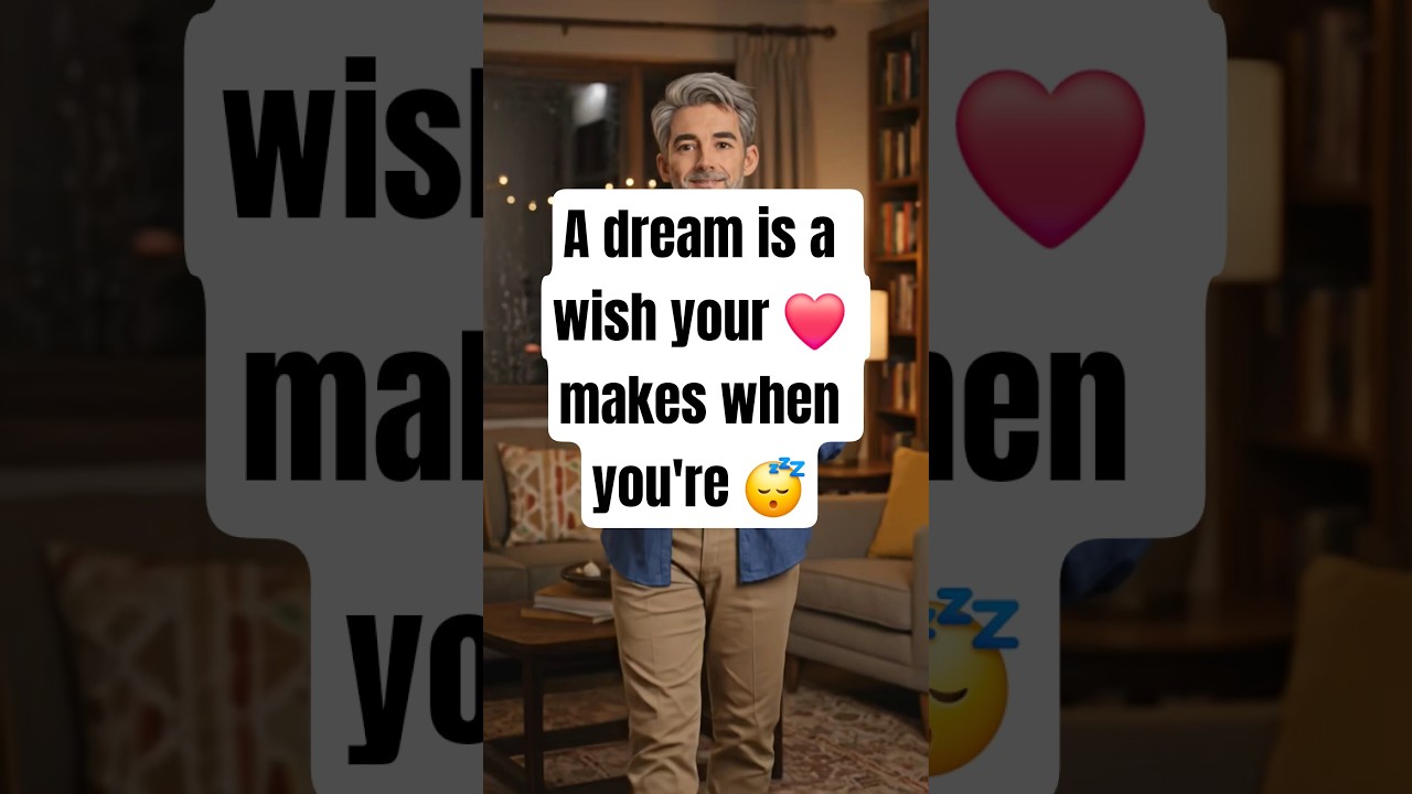 A dream is a wish your heart makes when your fast asleep.... 