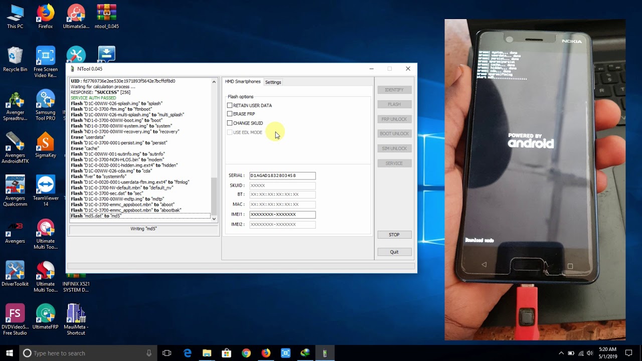 HOW TO DOWNGRADE NOKIA 5 TA-1053 FROM 9.0 (PIE) TO 7.0.2