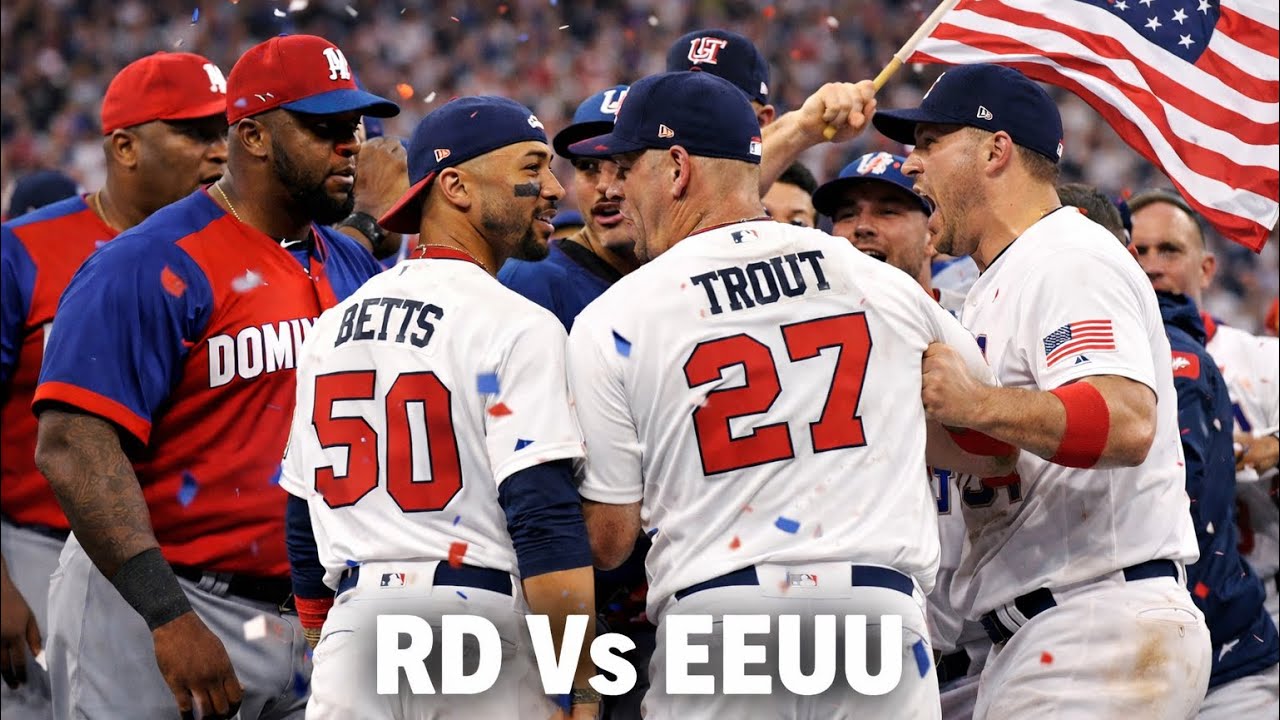 RD Vs EEUU semifinal baseball
