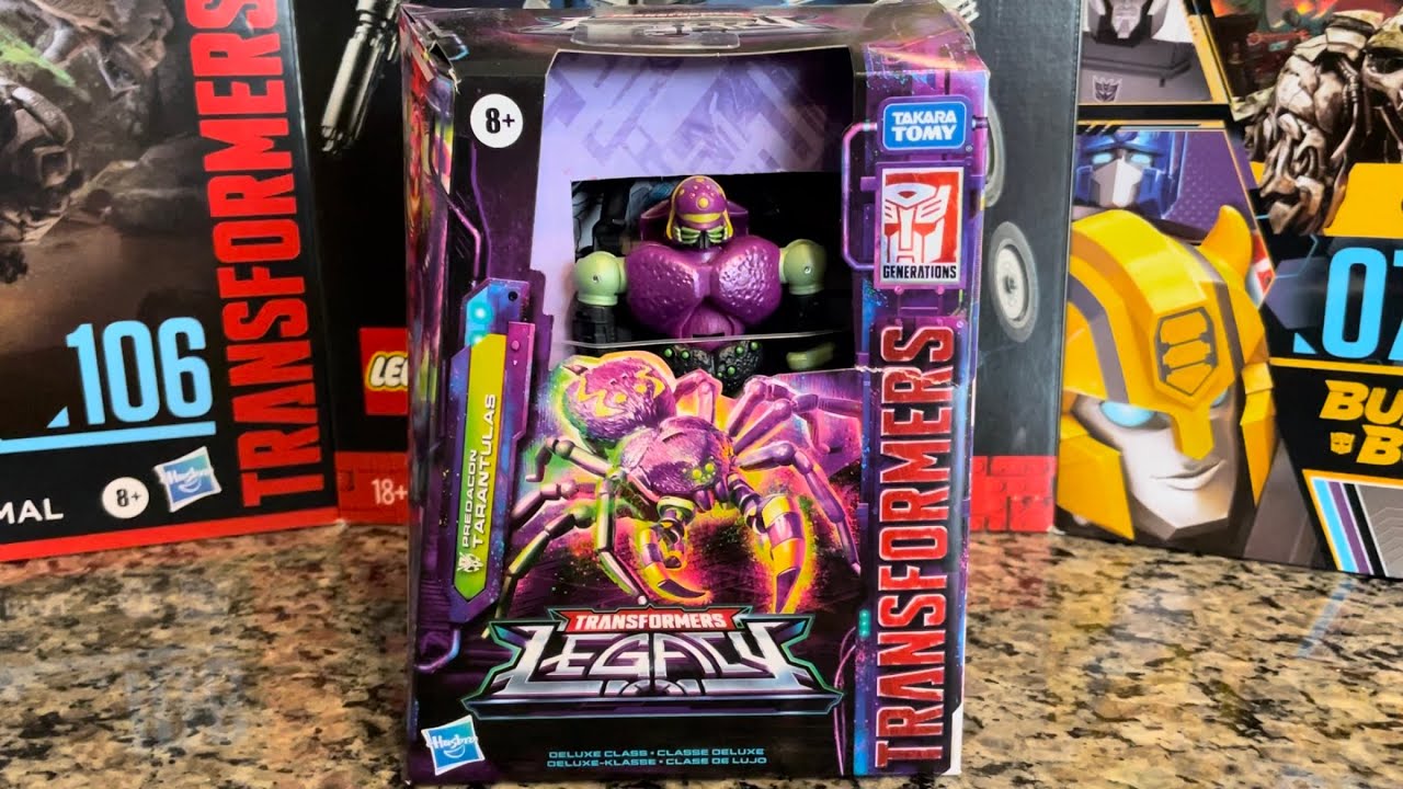 Transformers Predacon Tarantulas unboxing and transforming