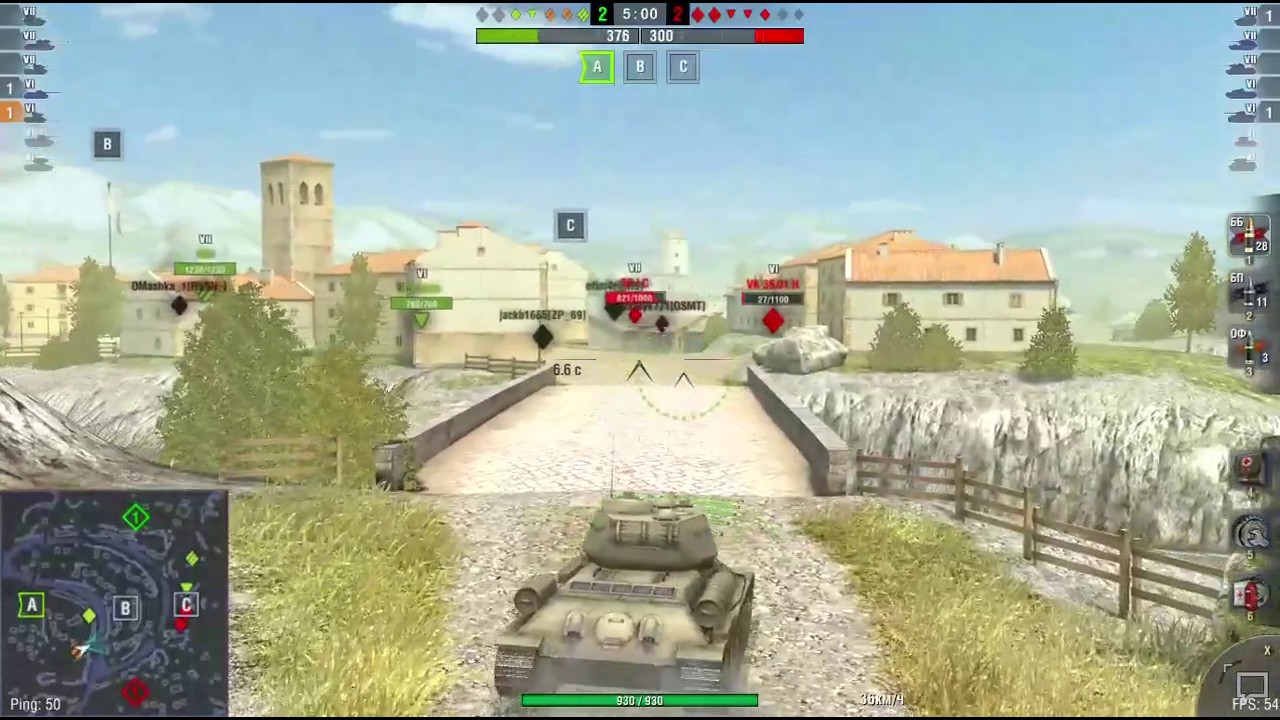 3к урона внизу списка на т34-85 WoT Blitz