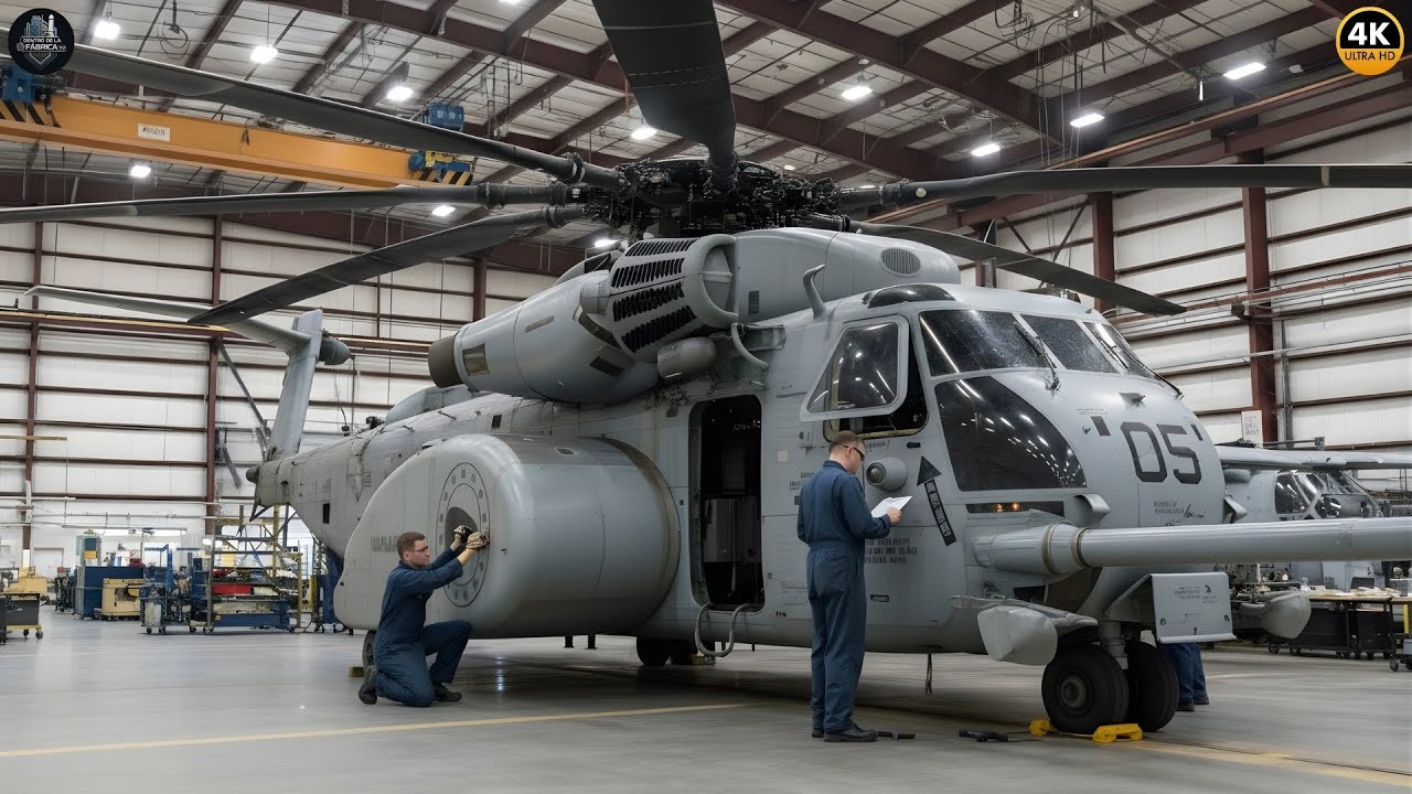 Dentro de la F&aacute;brica de $50MDD del MH-53E Sea Dragon: El Helic&oacute;ptero m&aacute;s Pesado y Poderoso del Mundo