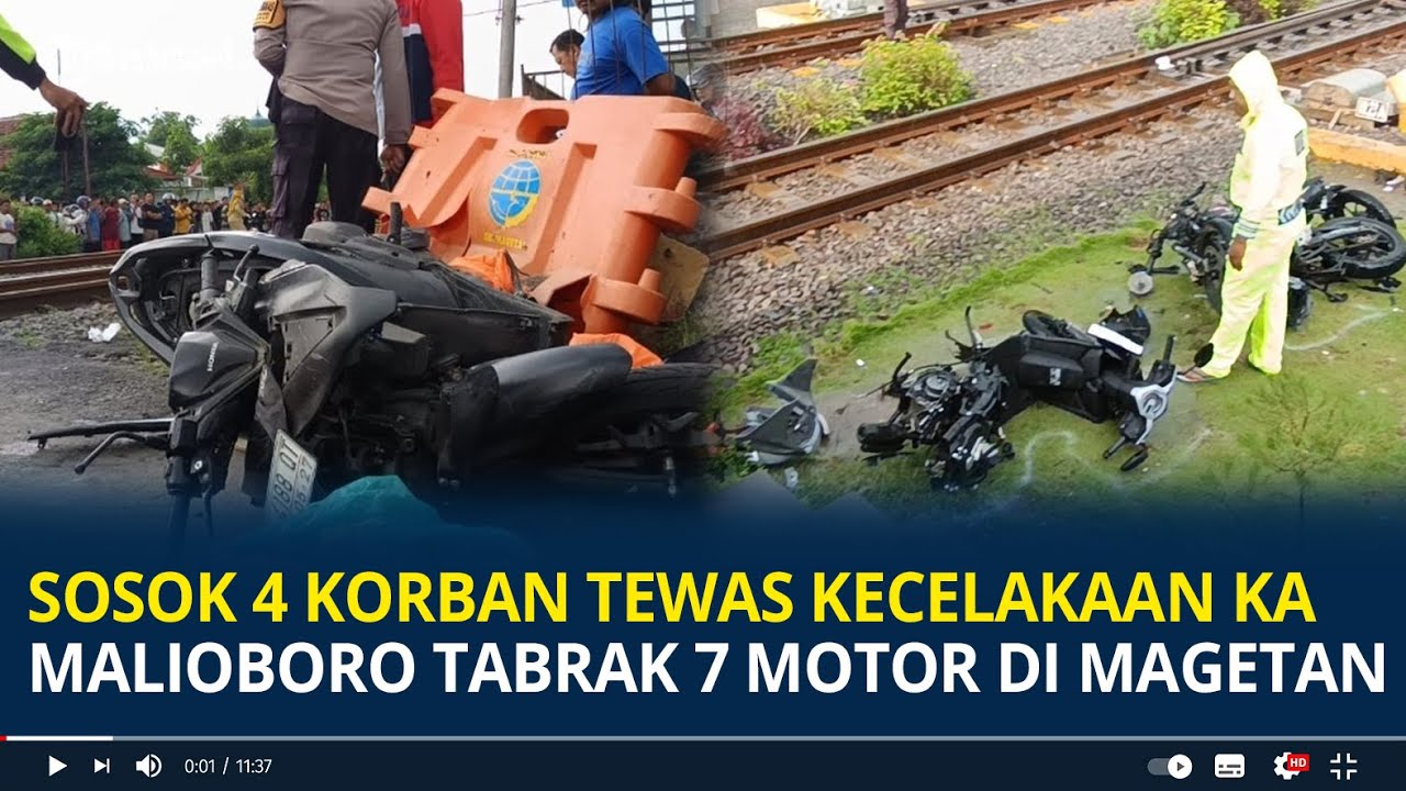 Sosok 4 Korban Tewas Kecelakaan Kereta Api Malioboro Ekspres Tabrak 7 Motor di Magetan