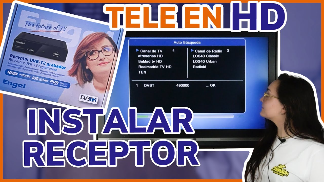 Cómo conectar un receptor TDT HD, buscar y ordenar canales en tu TV 🔌📺