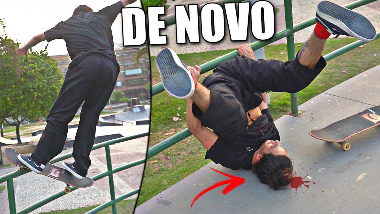 PIOR QUEDA DE SKATE - 4 ANOS DEPOIS COLIBRI VOLTOU...