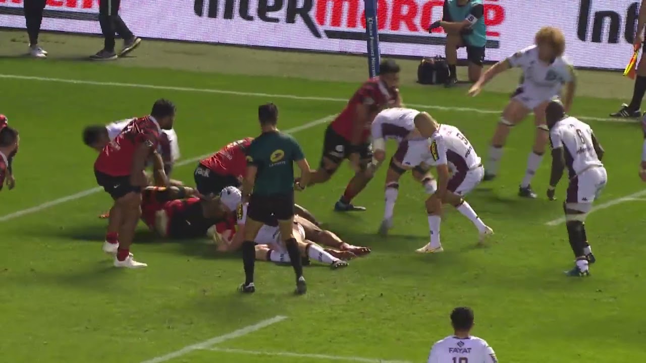 TOP 14 - Essai de Tom WILLIS (UBB) - RC Toulon - Union Bordeaux B&egrave;gles - Saison 2022-2023