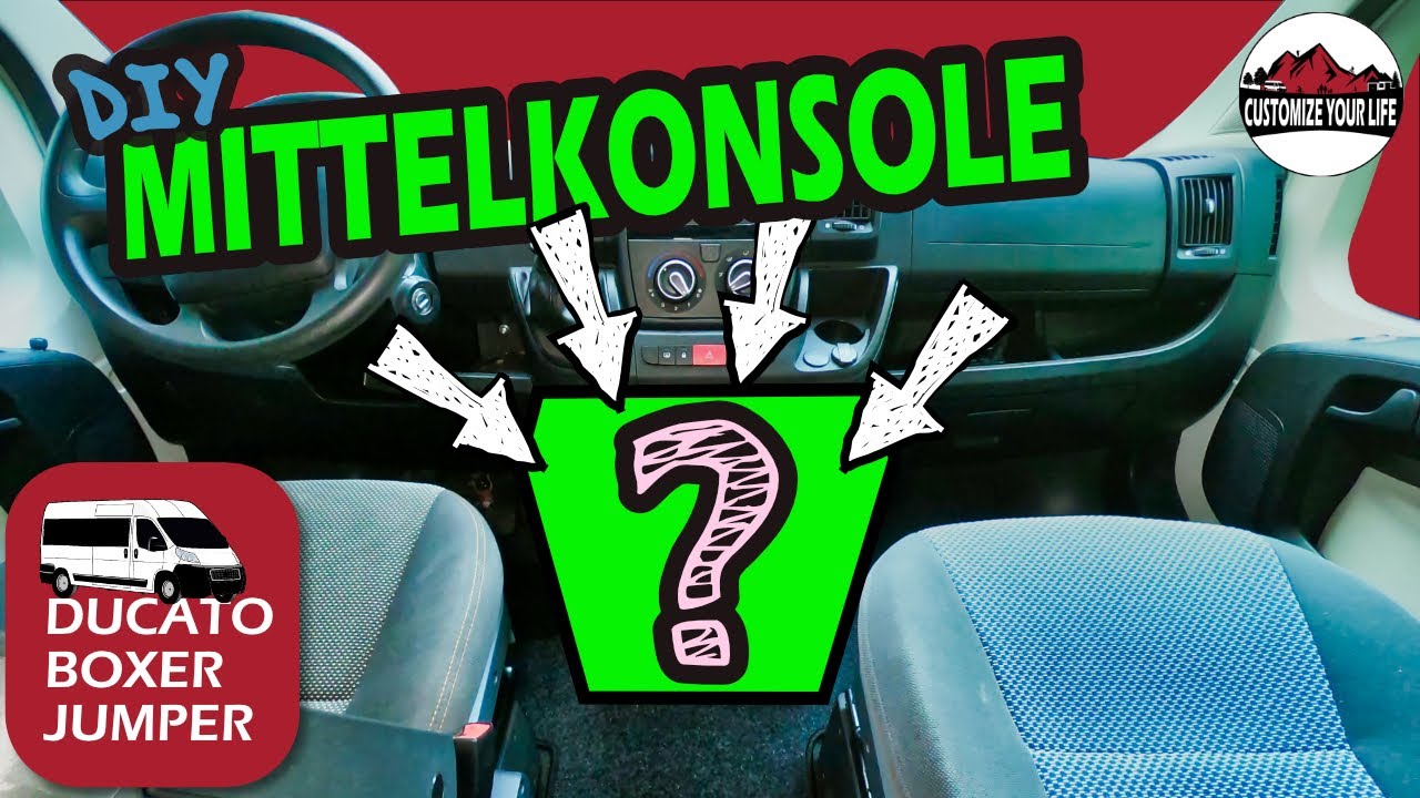 Mittelkonsole und Getränkehalter - Peugeot Boxer, Ducato, Jumper