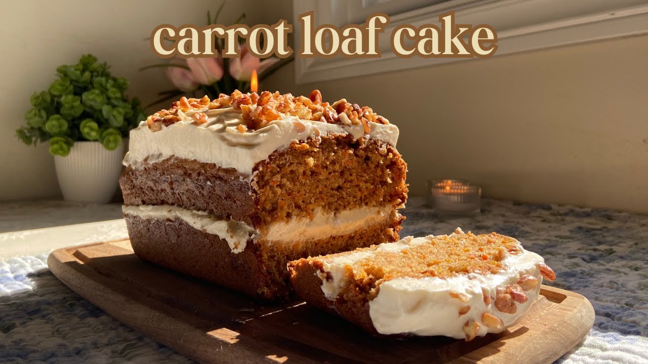 Soft Carrot Loaf Cake ♡ Bake With Me