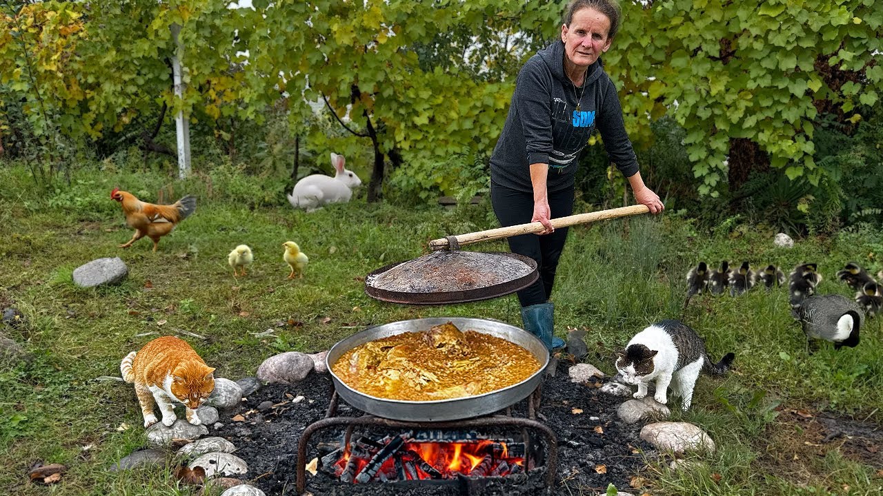 Cooking Albanian Chicken Porridge | Traditions Are Making A Comeback 🇦🇱