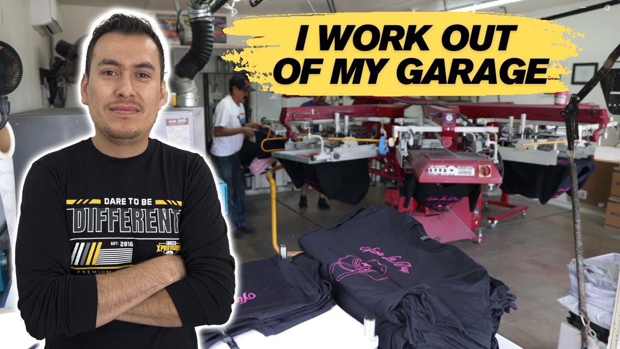 How This Man Prints T-Shirts Out of His Garage! (Inked Xpressions Shop Tour)