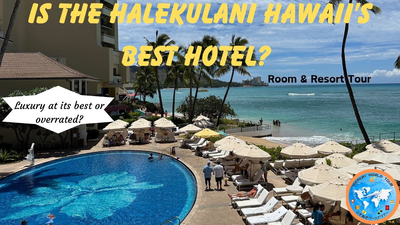 Halekulani Waikiki Beach Luxury Hotel. House without a Key, Honolulu Sunset, Orchid Pool,  La Mer