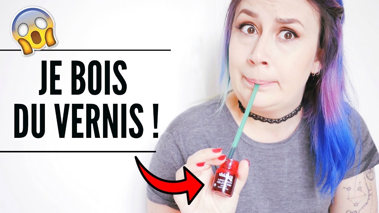 JE BOIS DU VERNIS A ONGLES ! 🍹💅 | Souchka