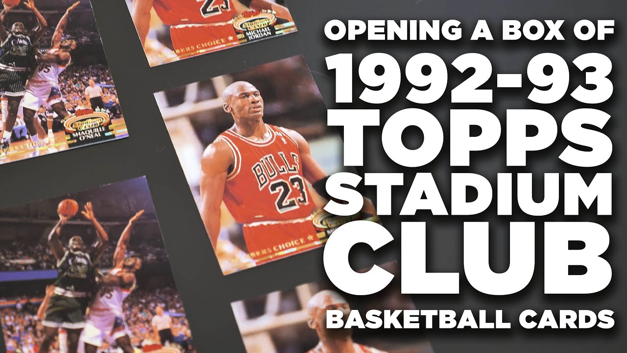 OPENING A SEALED 1992-93 TOPPS STADIUM CLUB BASKETBALL CARD BOX - Kavlie's Packs - Pristine Auction