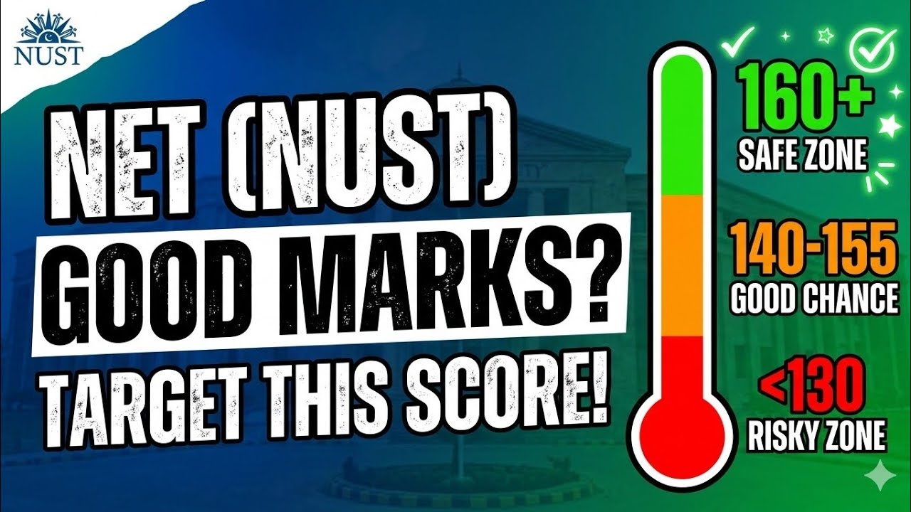How much Marks are good in NET Test? NUST University Entrance Test Details. #NET #nustuniversity