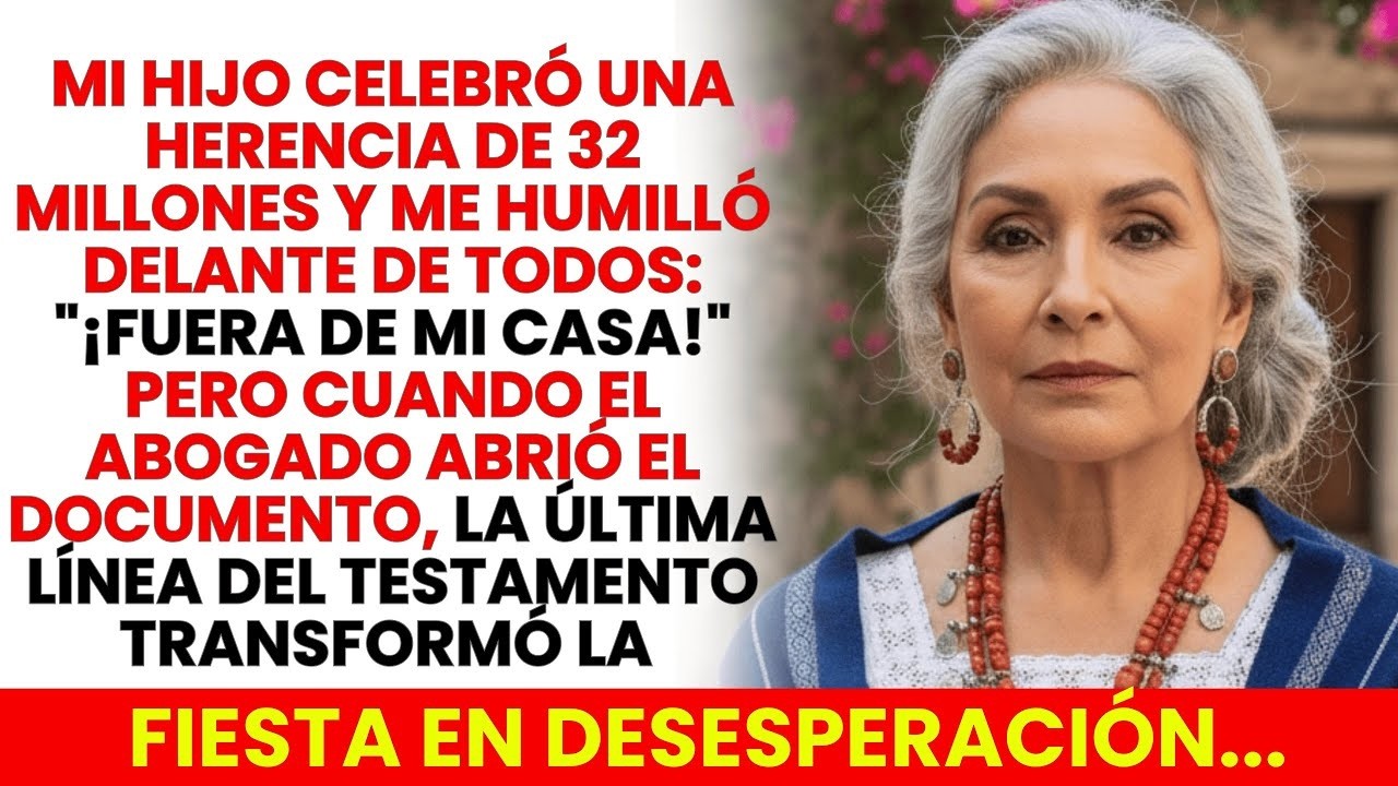 Mi Hijo Me Ech&oacute; De Casa Tras Recibir 30 Millones, Pero El Testamento Cambi&oacute; Todo...