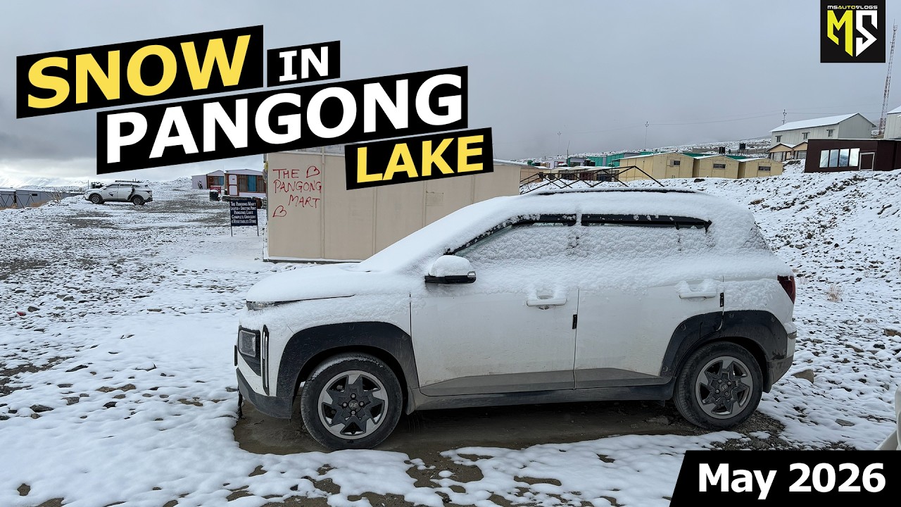 Pangong Lake&rsquo;s Magical White Snow Morning ❄️