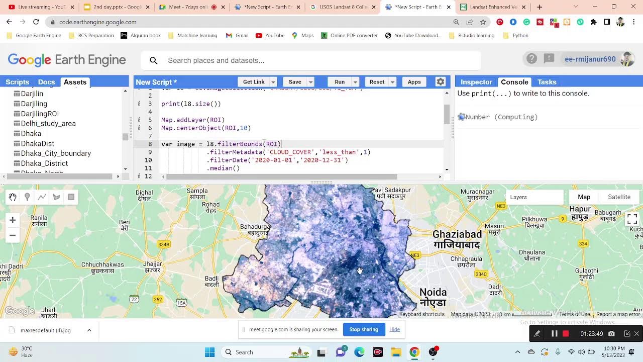 🛑Filtering and Displaying Satellite Images: Landsat & Sentinel and Make NDVI Time series chart