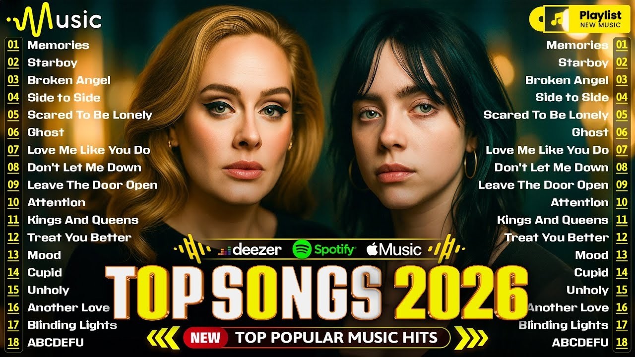 Ed Sheeran, Bruno Mars, Adele, Dua Lipa, The Weeknd, Selena Gomez, Maroon 5 💥 Billboard Hot 100