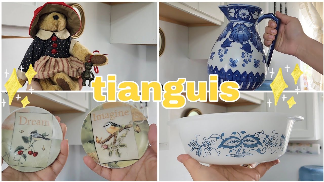  joyitas hermosas en el tianguis para decorar el hogar al estilo vintage 🧸 #vintage #tianguis