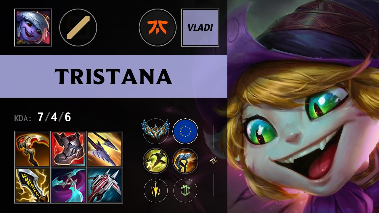 (FNC Vladi) Tristana Mid vs Zed - EUW Challenger Patch 26.12