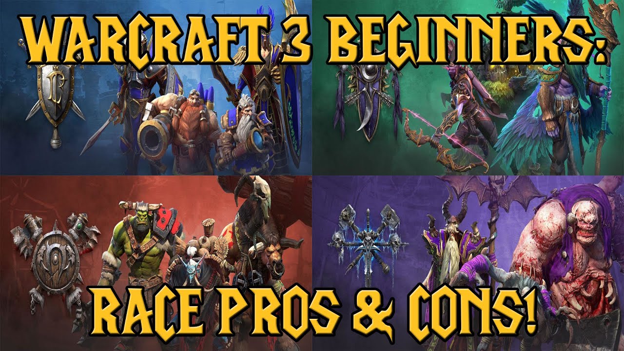 Warcraft 3 Beginners: All Races PROS and CONS!