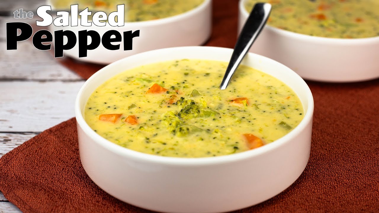 Easy Broccoli Cheddar Soup (One Pot Pressure Cooker Recipe)