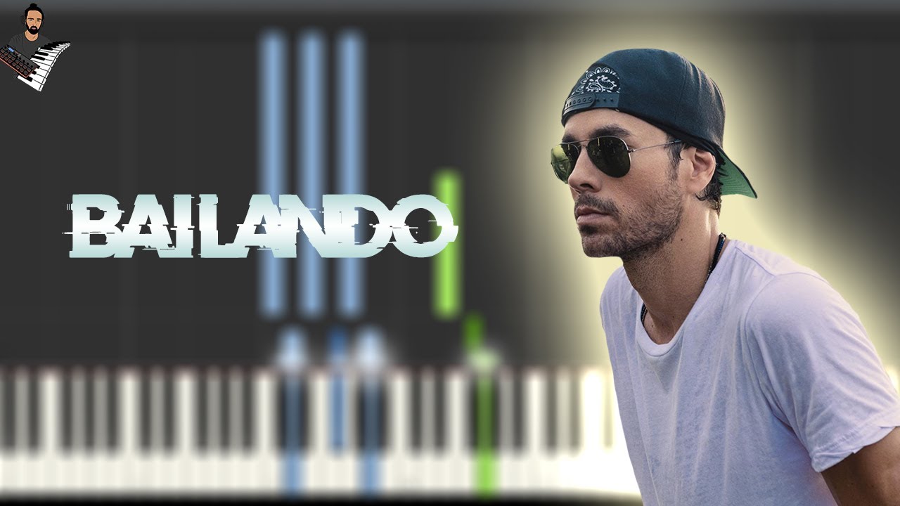 Enrique Iglesias - Bailando | Instrumental Piano Tutorial / Partitura / Karaoke / MIDI