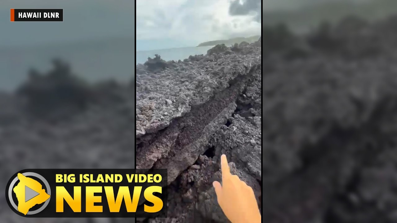 Warning Issued After Large Crack Found On Puna Lava Delta (Aug. 19, 2025)