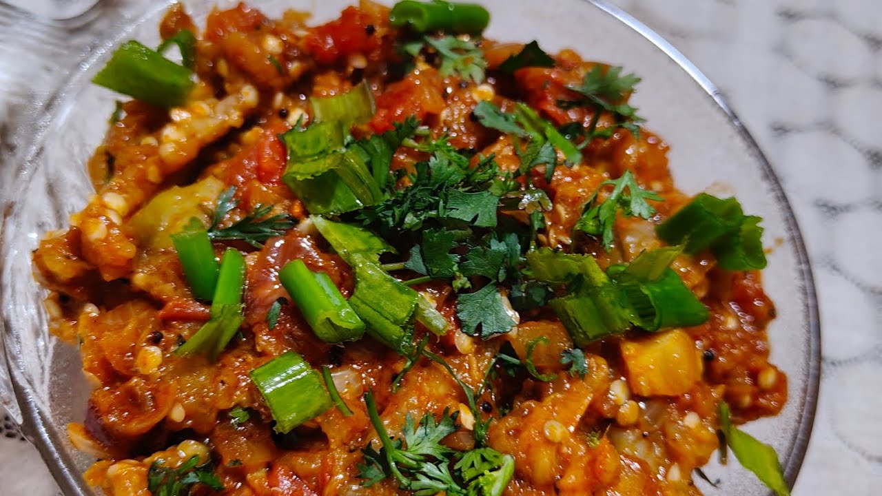  वांग्याचं भरीत/ Brinjal bharit