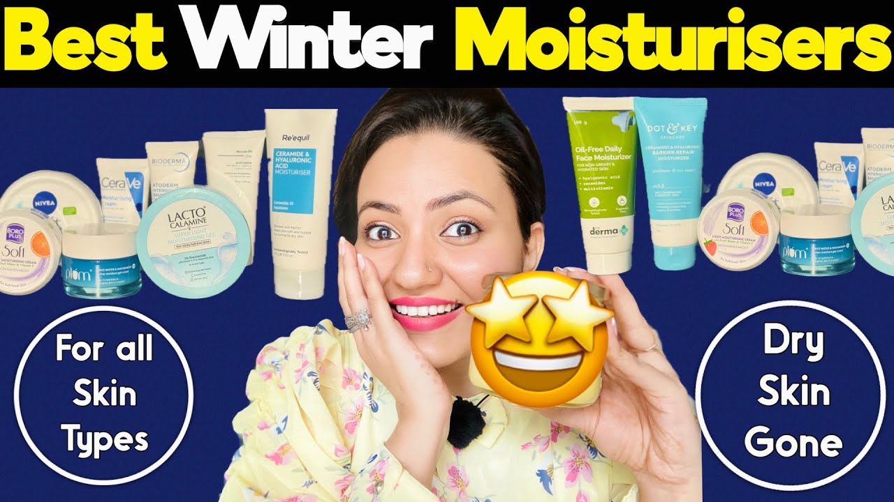 सर्दियों के लिए Best Moisturizers | Dry To Soft Glowing Skin (Not Sponsored) Winter Skincare💕