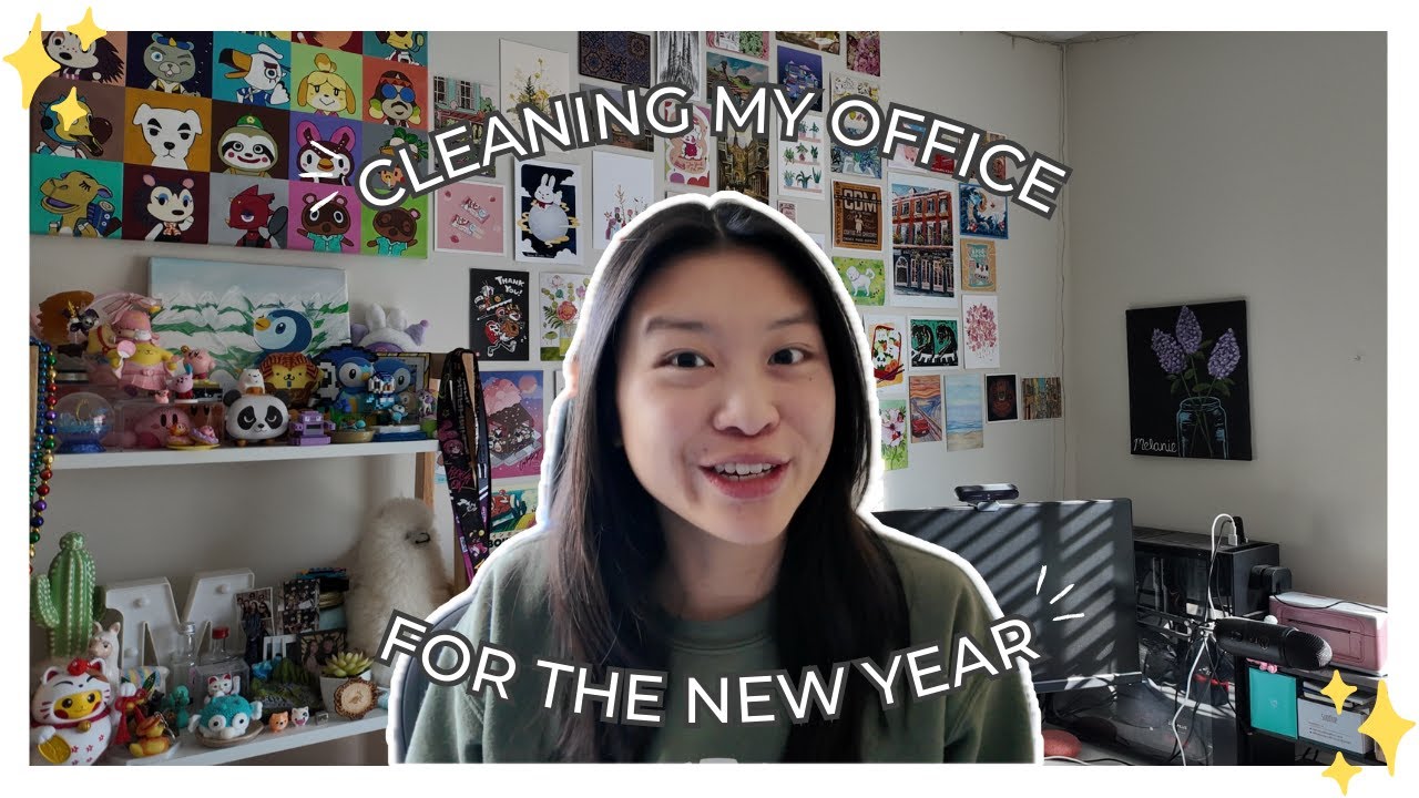 Reset for 2025 with me | cleaning my room, organizing yarn, surprise guests 🧹🧶🐰