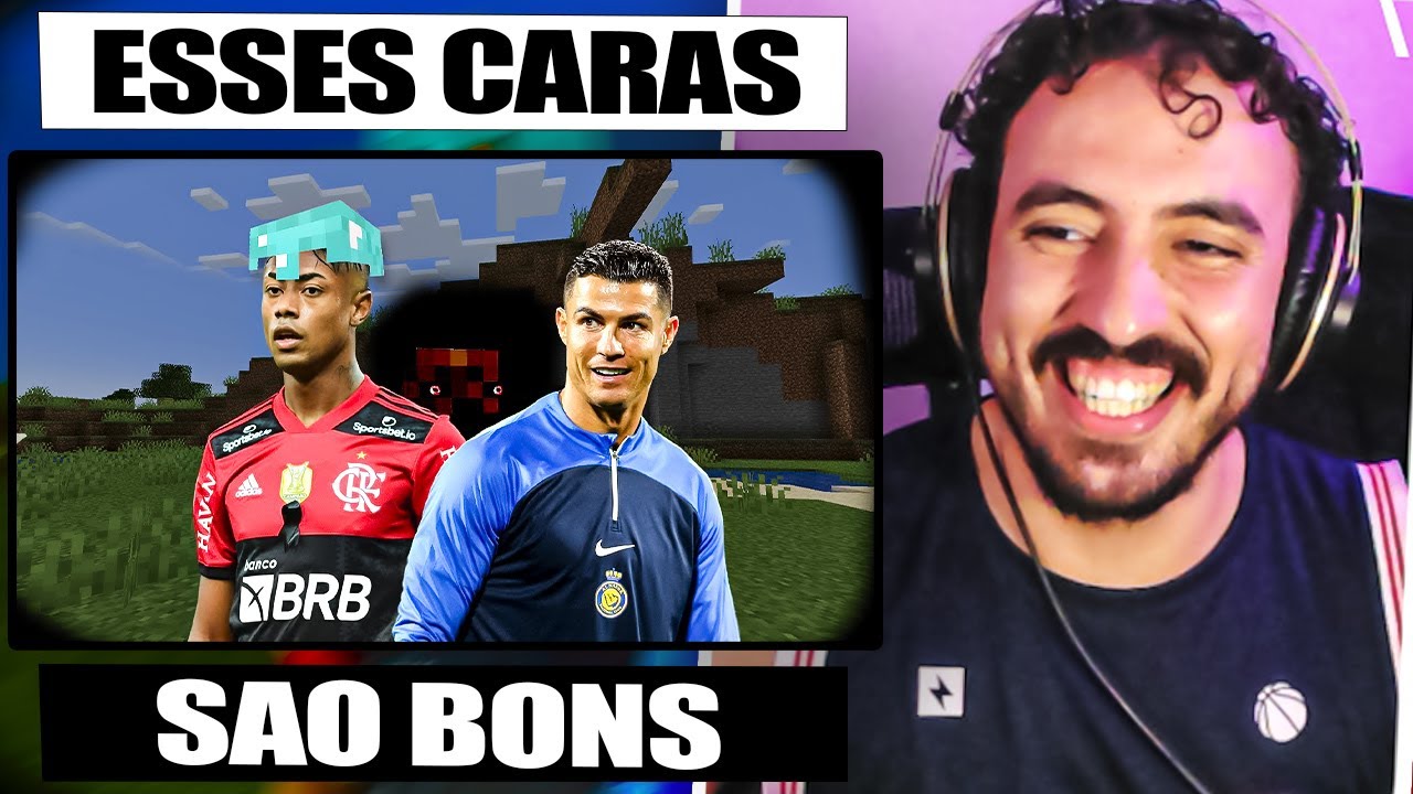 dois idiotas jogando minecraft com 54+ mod de demonio | Leozin React