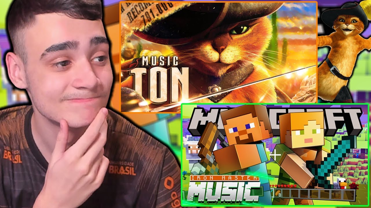 REACTs | Uma Lenda - Gato de Botas / Aprender Com a Dor - Steve e Alex | Papyrus e Iron Master​
