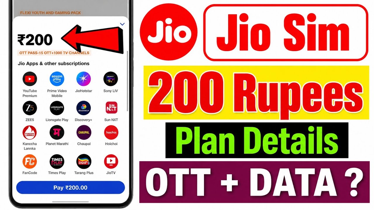 Jio ₹200 New Plan Details 2026 | Jio ₹200 Recharge Best Benefits | Jio 200 plan details | Jio Plan