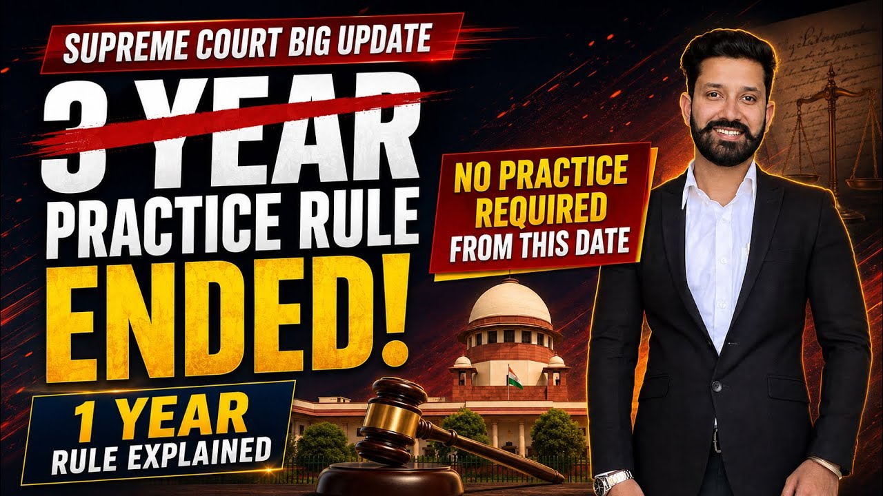 3 Year Practice Rule Ended By Supreme Court for Judiciary Exam/Judicial Officer Detailed Judgement 