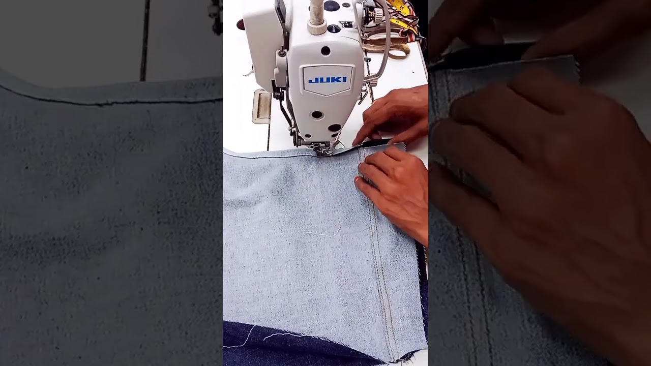 flat felled seam by hand,flat seam sewing machine,#shorts videos
