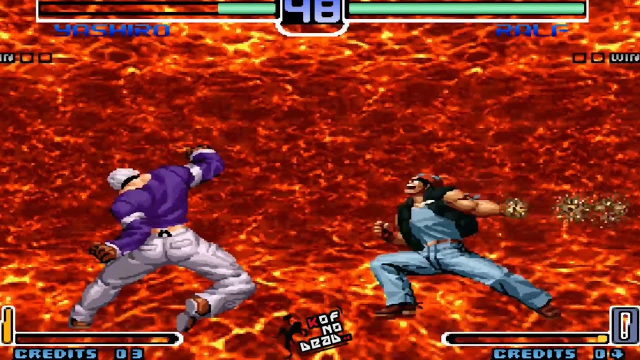 Ralf Galactica Phantom vs Poderes Todos los personajes KOF 2002 Parte 1