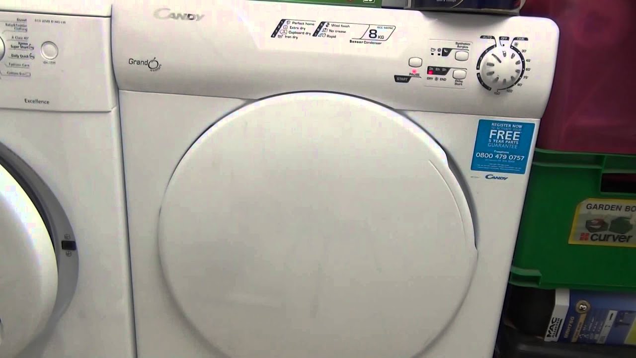 Candy GrandO GCC580NC Condenser Dryer : Extra Dry cycle