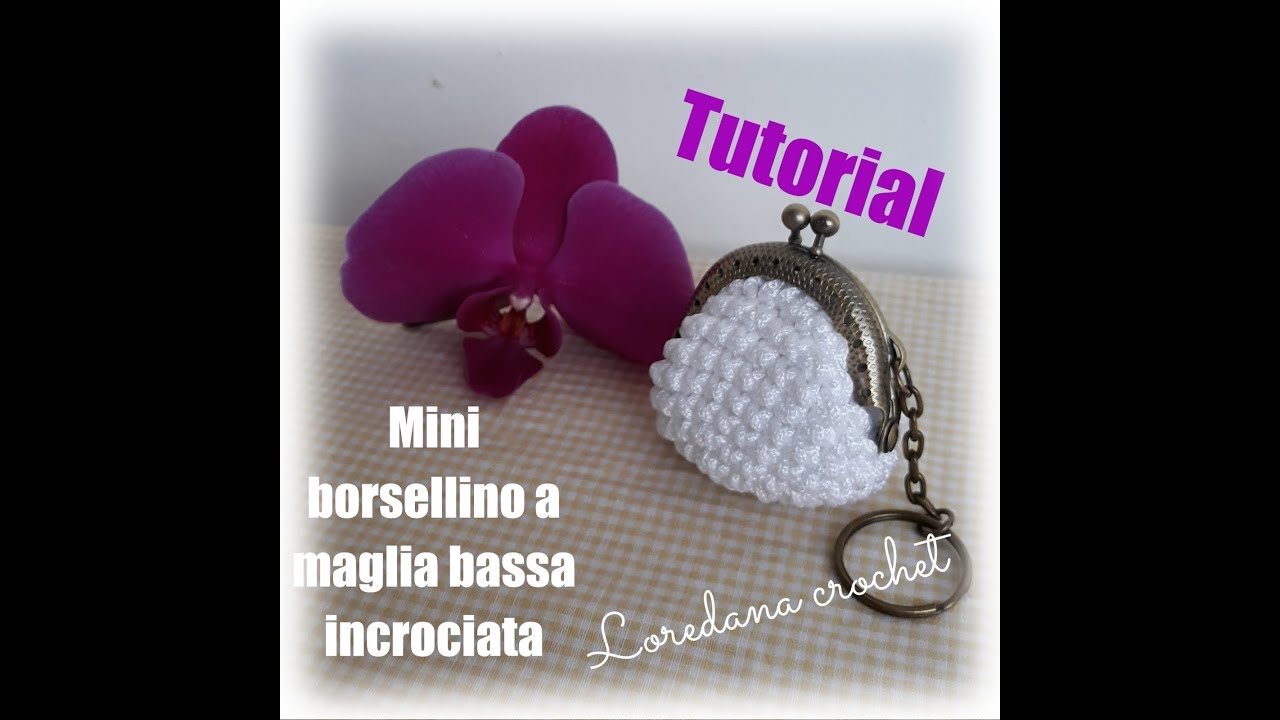 CLIC CLAC CON BORSELLINO MINI ALL'UNCINETTO/MAGLIA BASSA INCROCIATA/ MAGLIA BASSA AD X