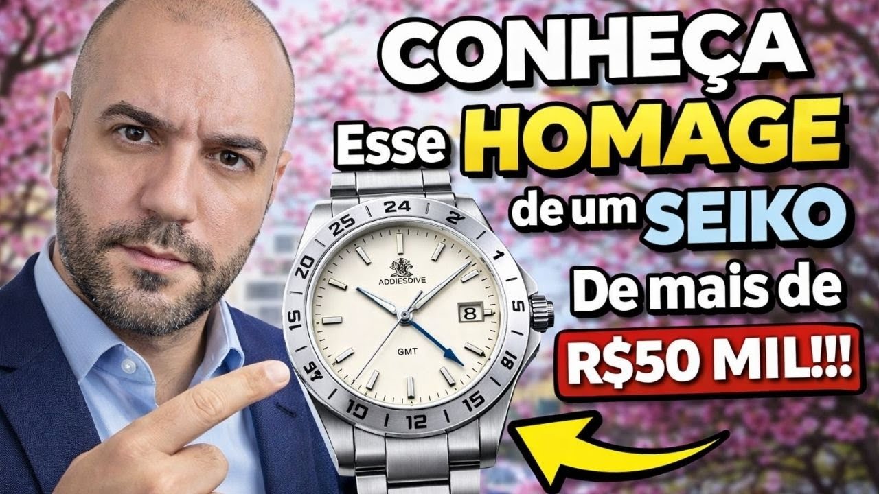 Vale a Pena? Conheça o Relógio Addiesdive que Homenageia o Grand Seiko Spring Drive GMT