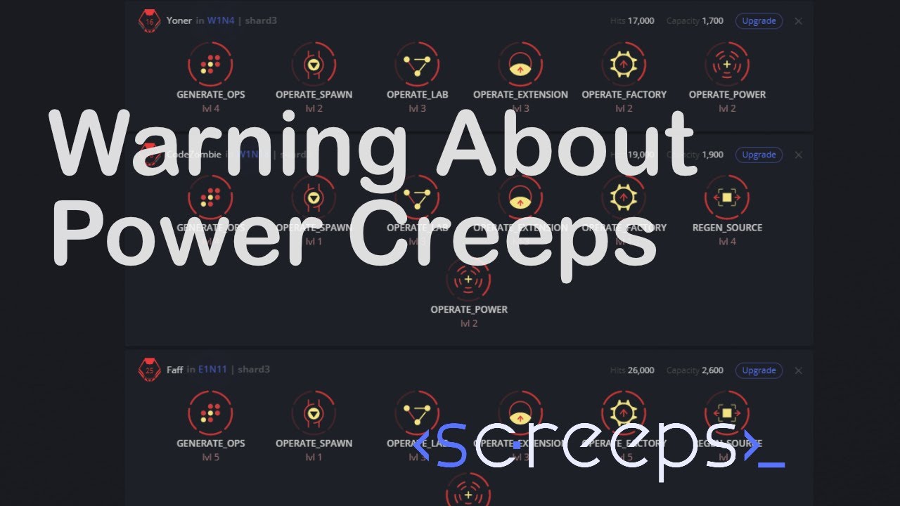 Word Of Caution on Power Creeps - The Fall of W14S9 to Tigga - Screeps