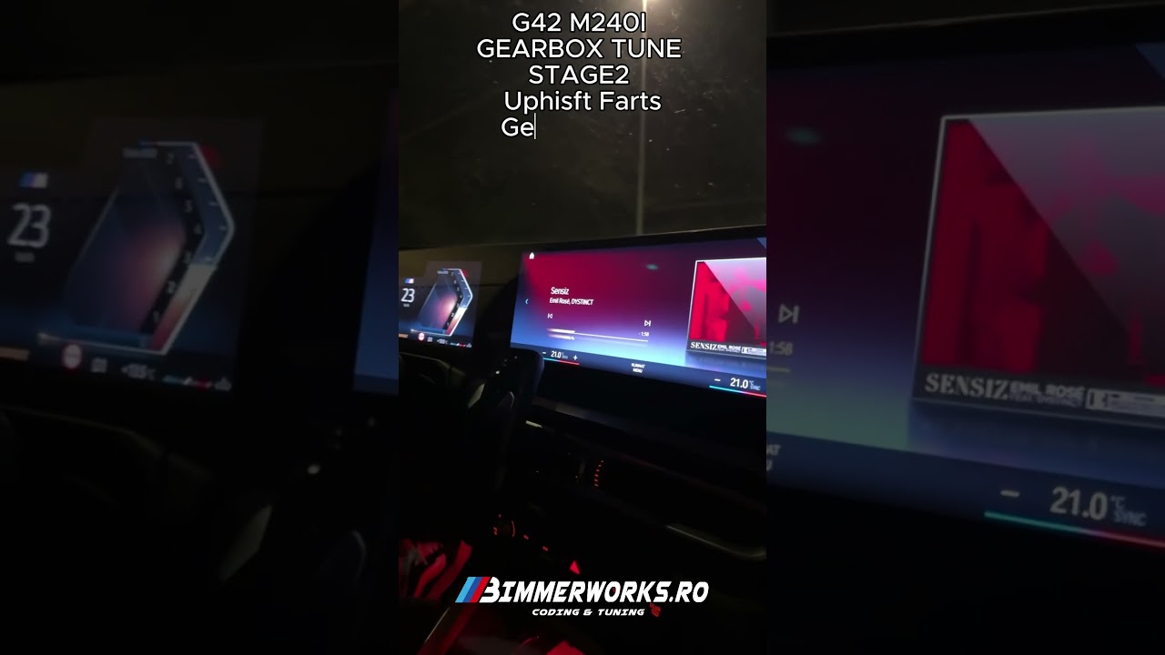 BMW G42 M240I - Gearbox Tune Upshift Farts sound Stage 2 tune
