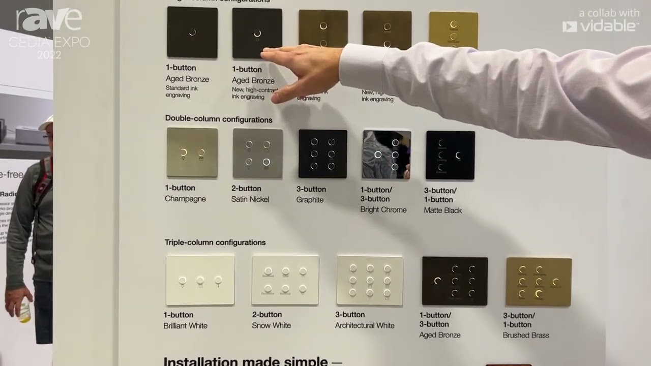 CEDIA Expo 22: Lutron Showcases Alisse Wall Controls for HomeWorks Platform