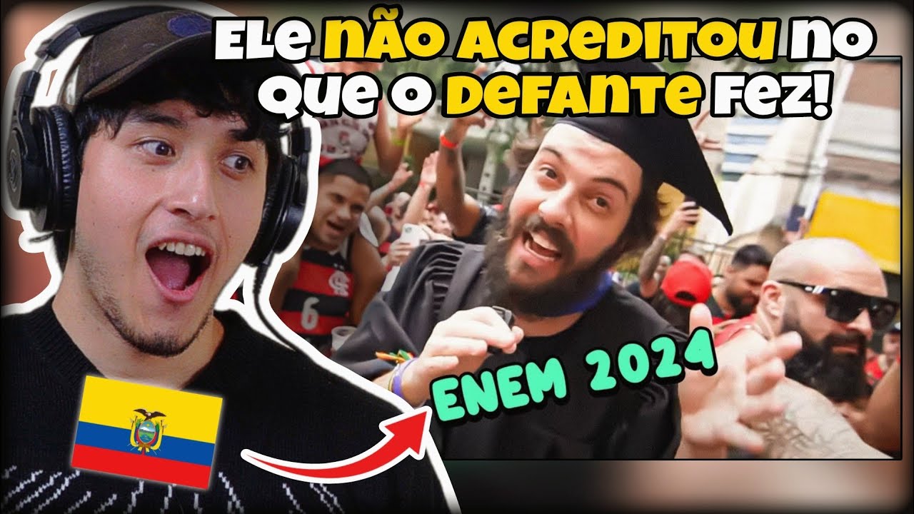 GRINGOS REAGEM A REPÓRTER DOIDÃO ENEM 2024 (DEU RUIM??)