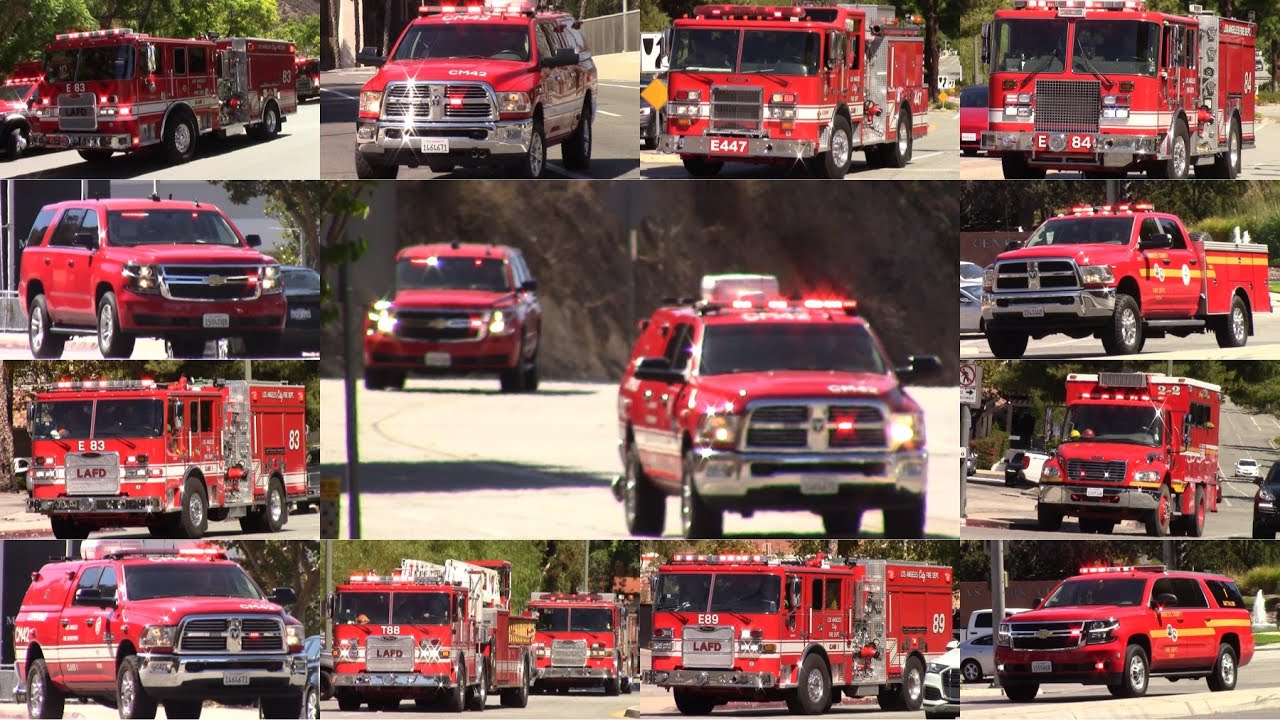 LAFD and LACoFD Major Brush Fire Response